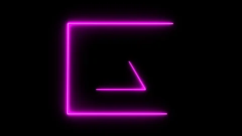 Abstract background with neon light, square,cube. Stock Footage 104036163