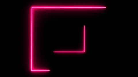 Abstract background with neon light, square,cube. Stock Footage 104100683
