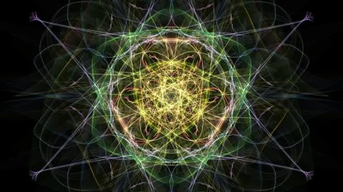 Abstract background - Neon light star. Stock-Illustration