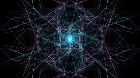 Abstract background - Neon light star. Stock Illustration