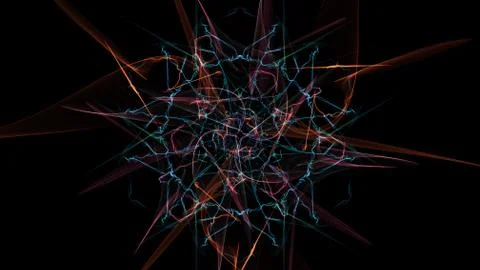Abstract background - Neon light star. Stock Illustration