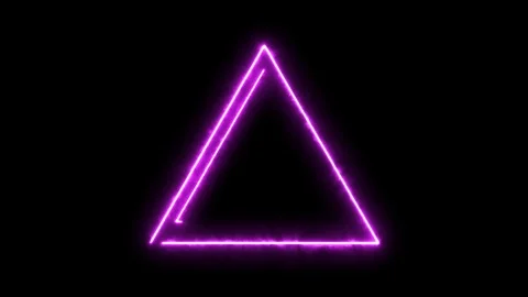 Abstract background with neon light, triangle. Stock Footage 104035315