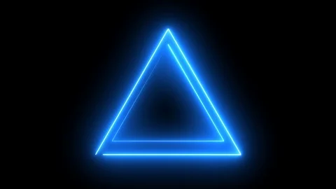 Abstract background with neon light, triangle. Stock Footage 104099342