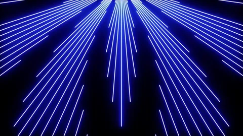 Abstract background with neon lines moving up fast over a dark background Stock Footage 327577253