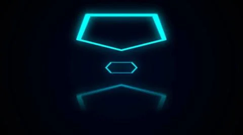 Abstract background with neon polygon Abstract background with neon polygo... Stock Photos