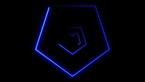 Abstract background with neon polygons Stock Illustration