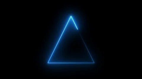 Abstract background with neon progress loading triangle bar Stock Footage 117631162