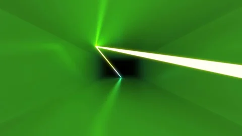 Abstract background, neon rays inside tunnel, seamless corridor, glowing lines Stock Footage 128438553