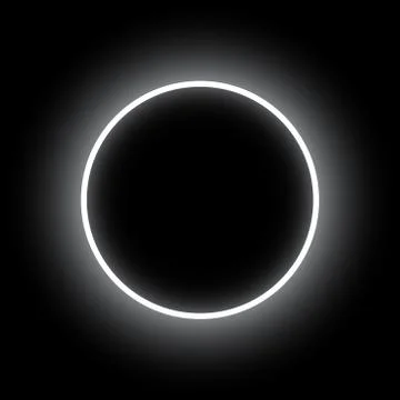 Abstract background. Neon round. Eclipse vector illustration. Stock Illustration