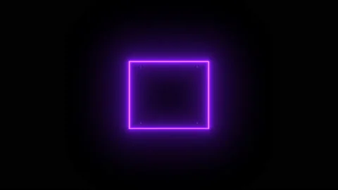 Abstract background with neon square shapes moving on camera with tunnel effect Stock-Footage 234132399