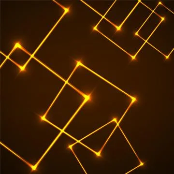 Abstract background with neon squares for design Stock Illustration