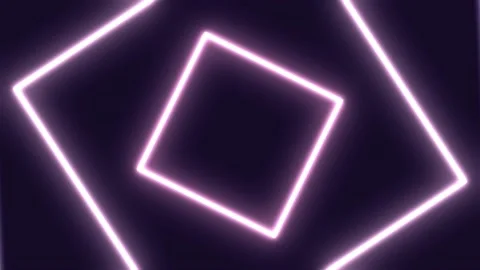 Abstract background with neon squares- Seamless loop Video stock 170847513