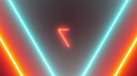 Abstract background with neon triangles Abstract background with neon tria... Stock Photos