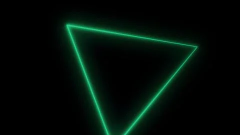 Abstract background with neon triangles. Seamless loop. Neon Grid Square Loop Stock Illustration