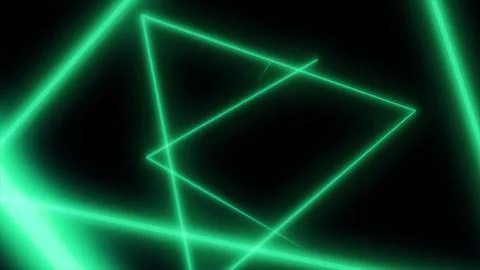 Abstract background with neon triangles. Seamless loop. Neon Grid Square Loop Stock Illustration