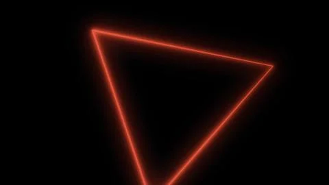 Abstract background with neon triangles. Seamless loop. Neon Triangular Electric Stock Illustration