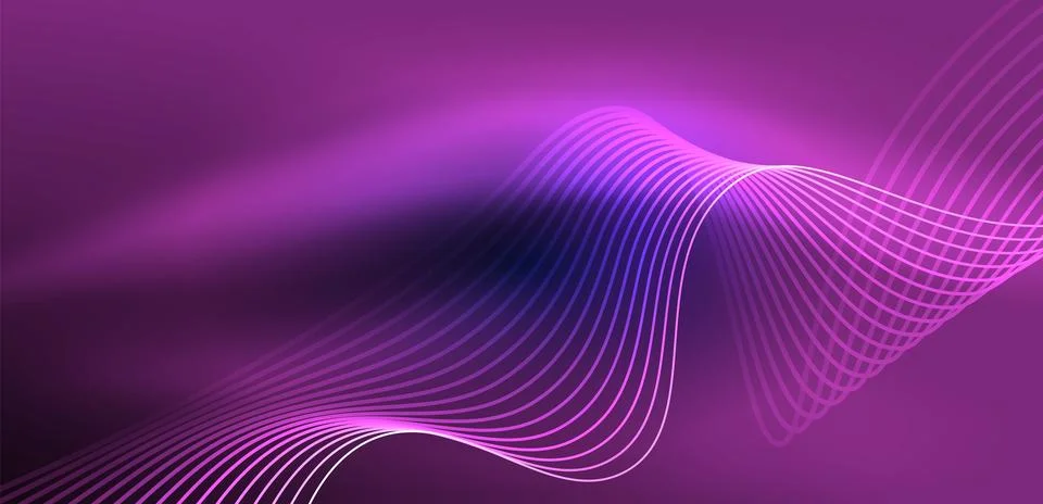 Abstract background neon wave. Hi-tech design for wallpaper, banner, background 스톡 일러스트