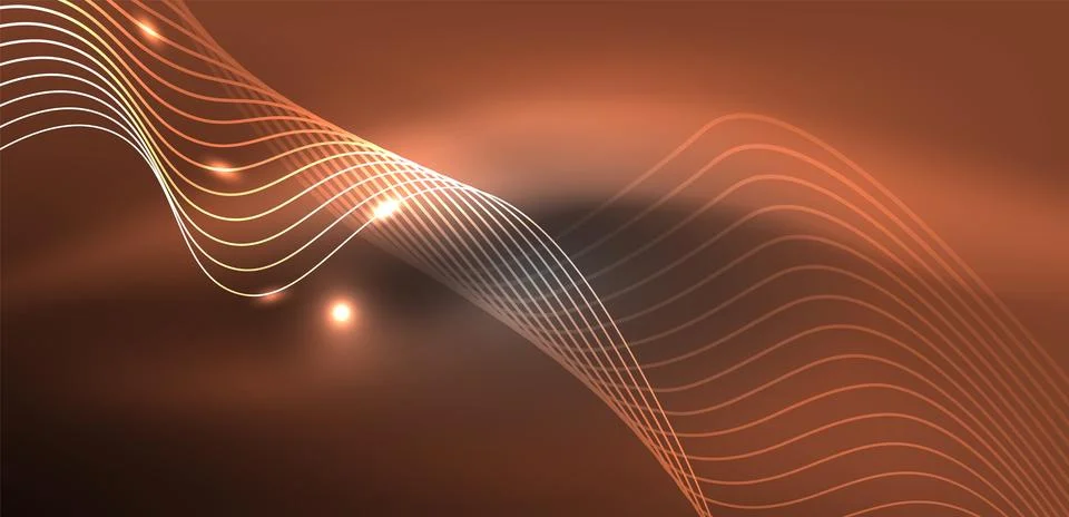 Abstract background neon wave. Hi-tech design for wallpaper, banner, background イラスト素材