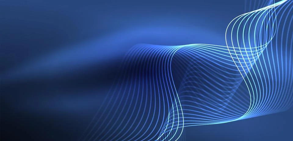 Abstract background neon wave. Hi-tech design for wallpaper, banner, background イラスト素材