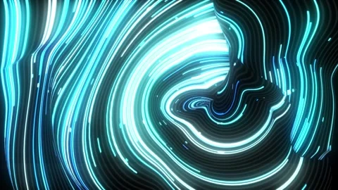 Abstract background. neon waves of light. 3d rendering. Stock Footage 292417745