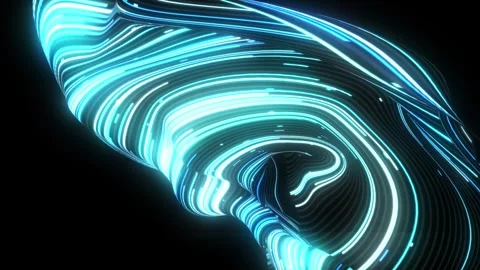 Abstract background. neon waves of light. 3d rendering. Stock Footage 292417747
