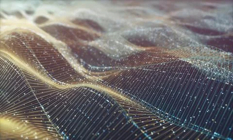 Abstract Background Network Connection Illustration 3D Stock Illustration