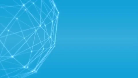 Abstract background from network of tech polygon shapes Stock Illustration