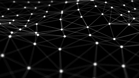 Abstract background with Neuron network Stock Footage