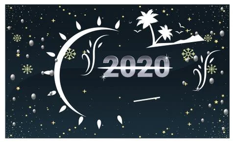Abstract background with new year Stock Illustration