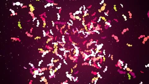 Abstract Background with nice falling candies Stock Illustration