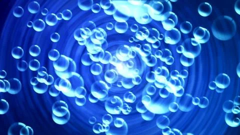 Abstract Background with nice flying bubbles Stock Illustration