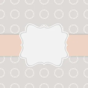 Abstract background in nude colors with frame.  Illustration Stock Illustration