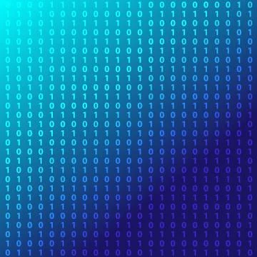 Abstract background with number 1 and 0 Stock Illustration