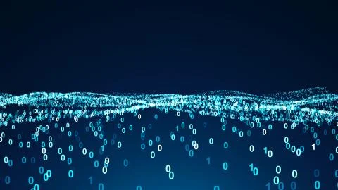 Abstract background with numbers. 3d rendered Stock Illustration