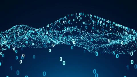 Abstract background with numbers. 3d rendered Illustrazione stock