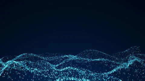 Abstract background with numbers. 3d rendered Illustrazione stock