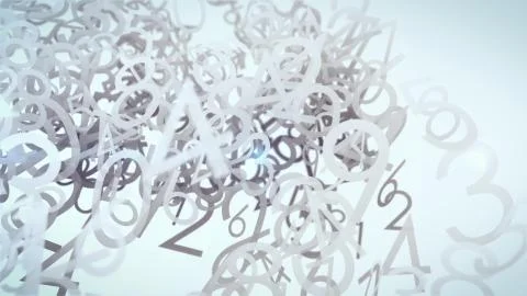 Abstract background with numbers. Concept. Depth of field. Stock Illustration