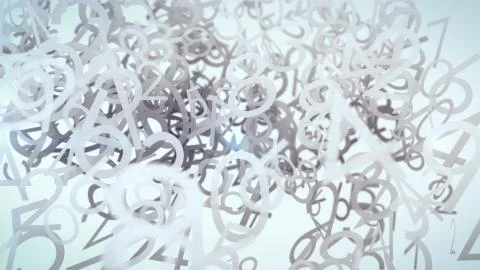 Abstract background with numbers. Concept. Depth of field. Stock Illustration