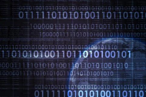 Abstract background with numbers Stock Illustration