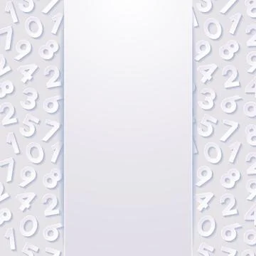 Abstract background with numbers 스톡 일러스트