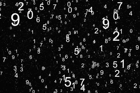 Abstract background with numbers Stock Illustration
