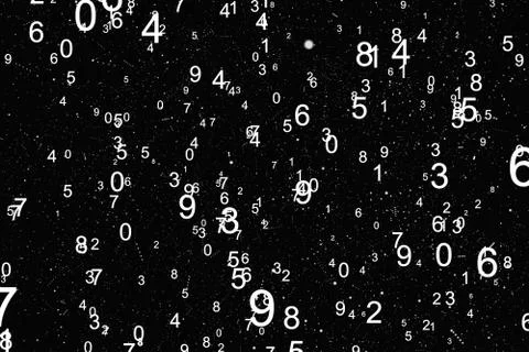 Abstract background with numbers Stock Illustration
