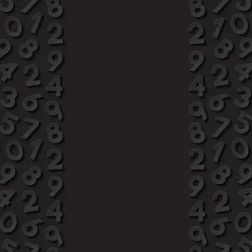 Abstract background with numbers Stock Illustration