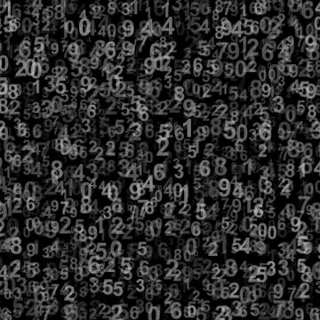 Abstract Background with Numbers. Illustrazione stock