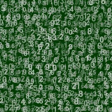 Abstract Background with Numbers. Stock Illustration