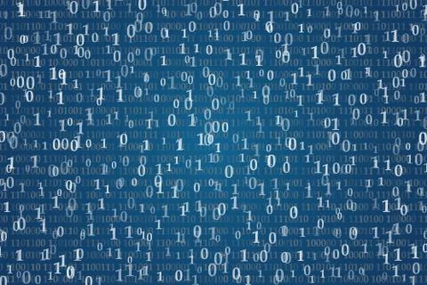 Abstract Background with Numbers. Stock Illustration