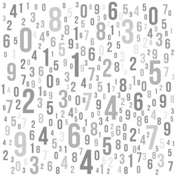 Abstract Background with Numbers. Vector 스톡 일러스트