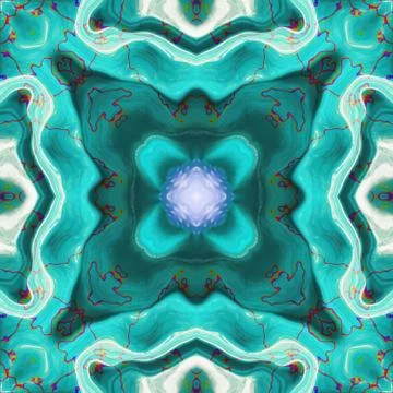 Abstract background in ocean blue, seamless Stock Illustration