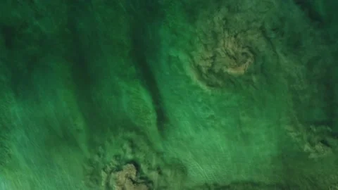 Abstract background. Ocean view from above - color seabed and sand Stock Footage 170688029