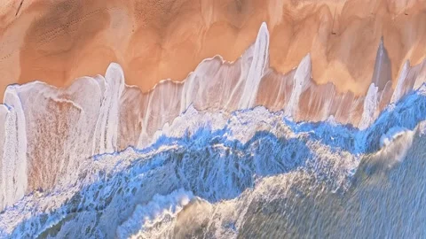 Abstract background with ocean waves, atlantic ocean 動画素材 132521977